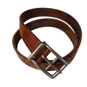 Polo by Ralph Lauren Great Brown Leather Belt Unique Buckle